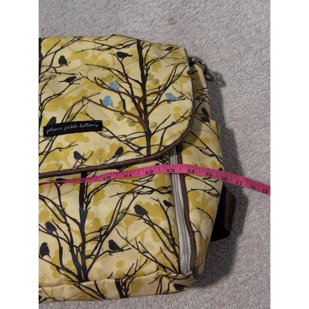 Petunia Pickle Bottom Glazed Bird Print Backpack Diaper Bag